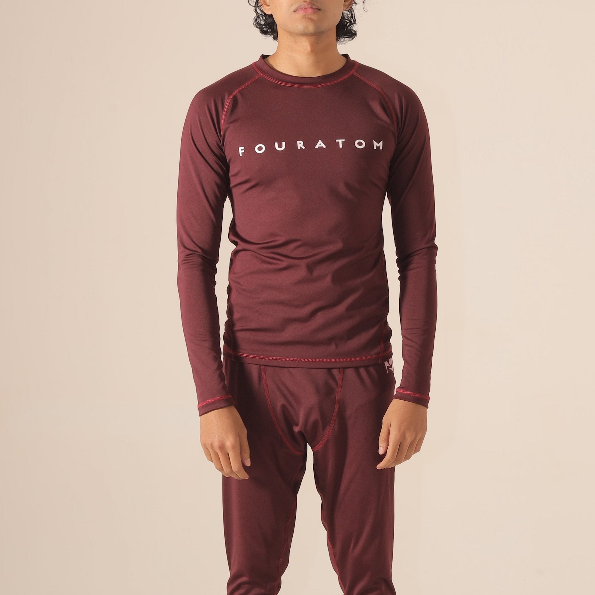 Maroon Compression Shirt and Trouser