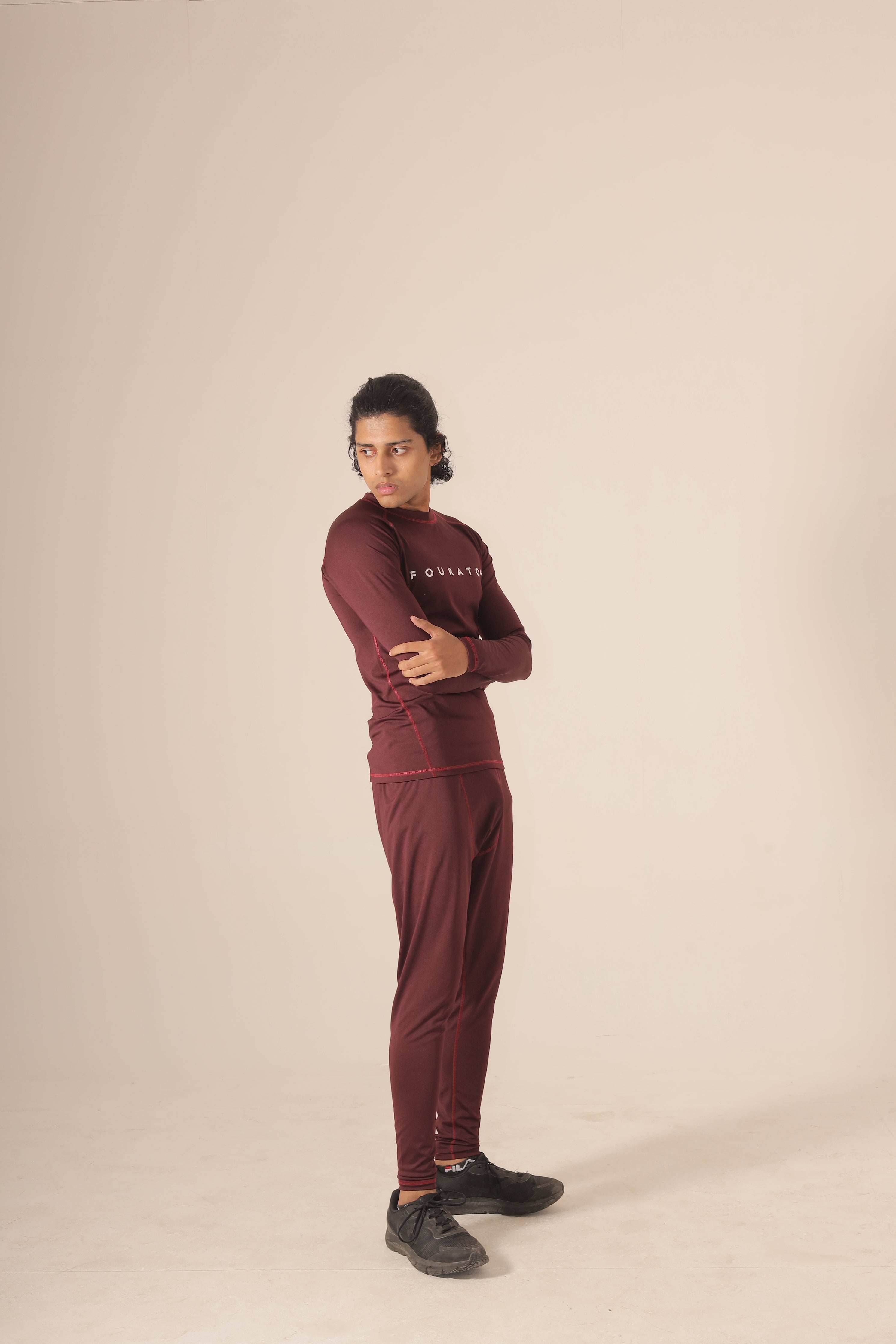 Maroon Compression Shirt and Trouser