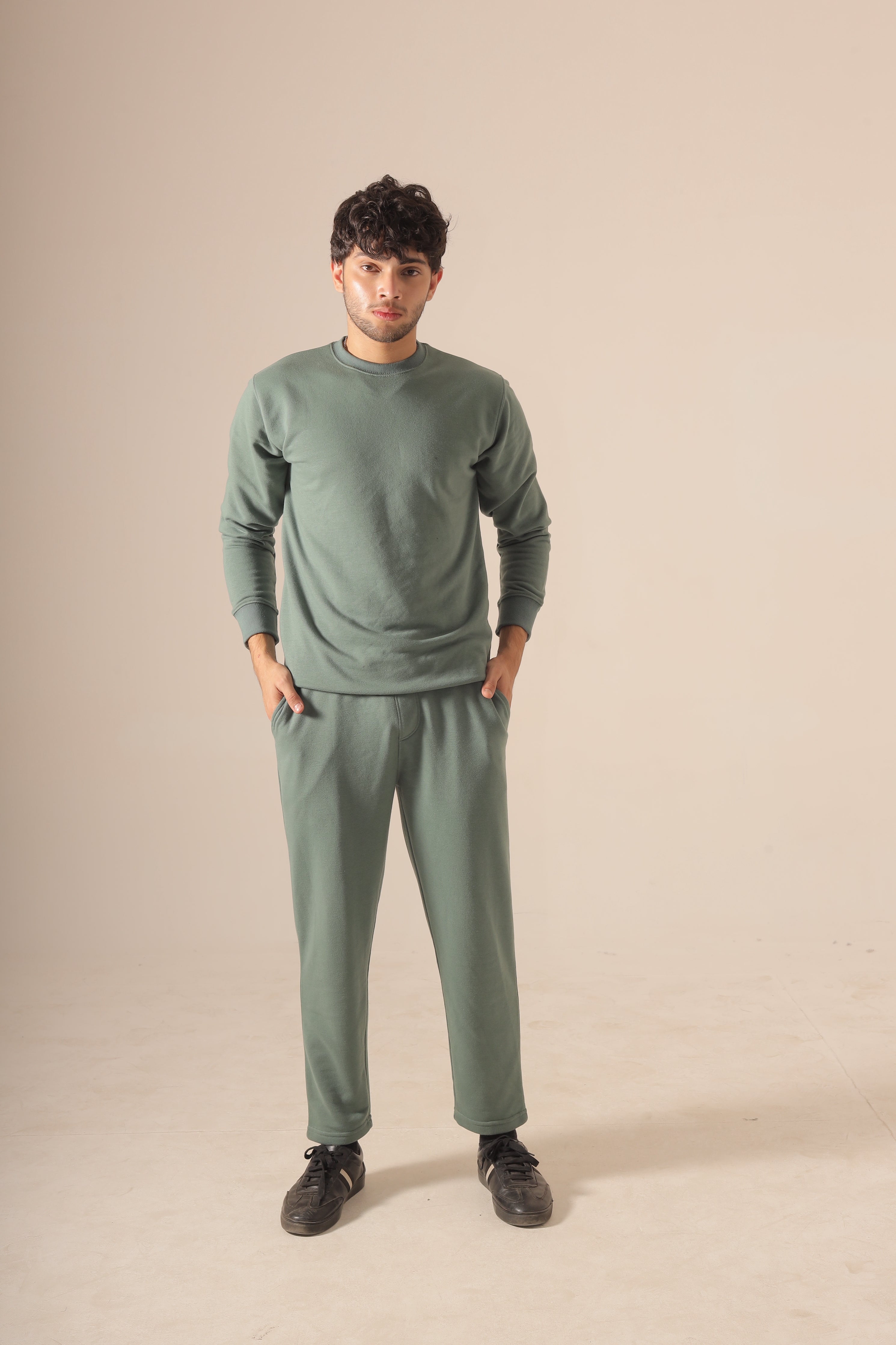 Green Premium Terry Co-ord Set