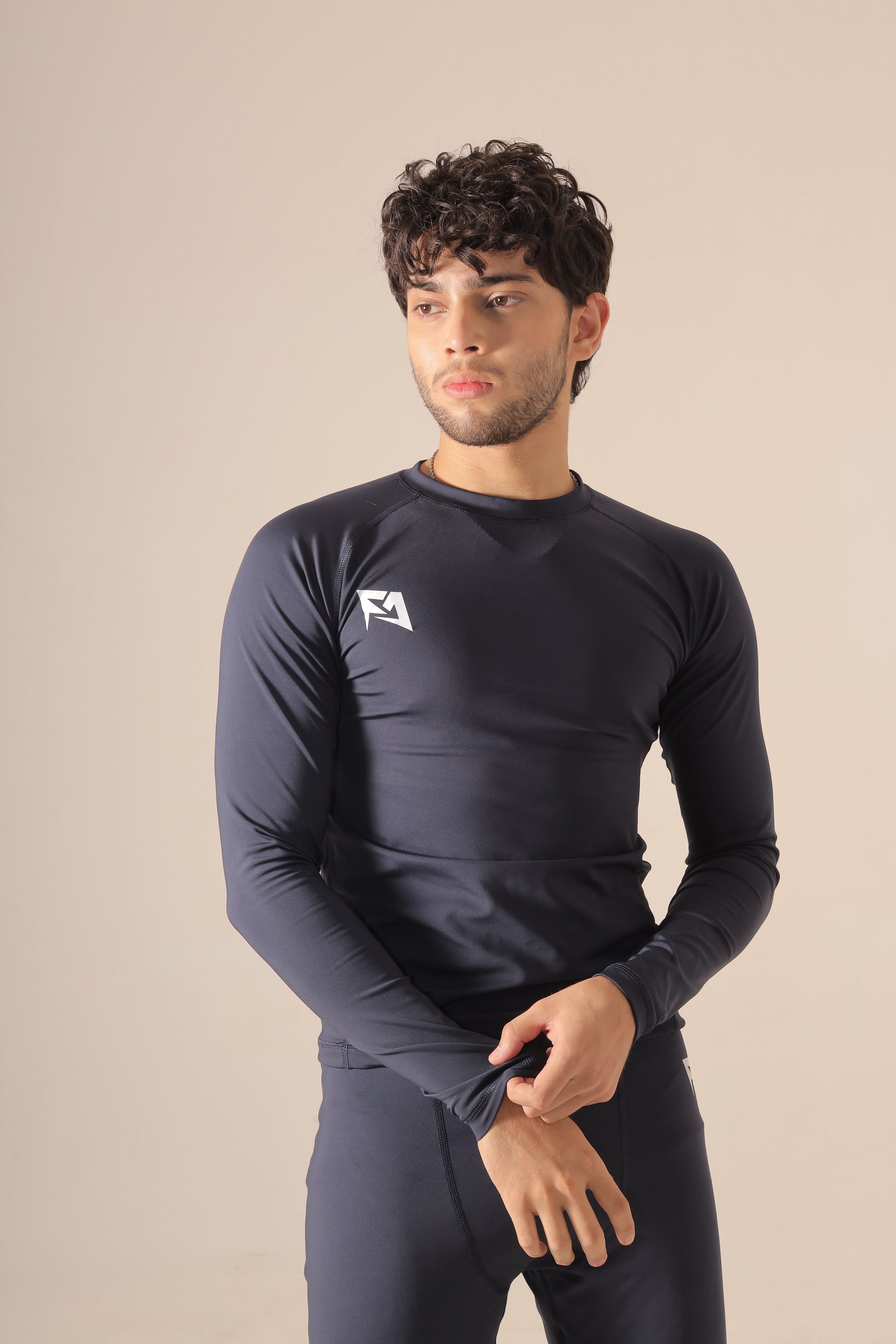 Navy Blue Compression Shirt and Trouser