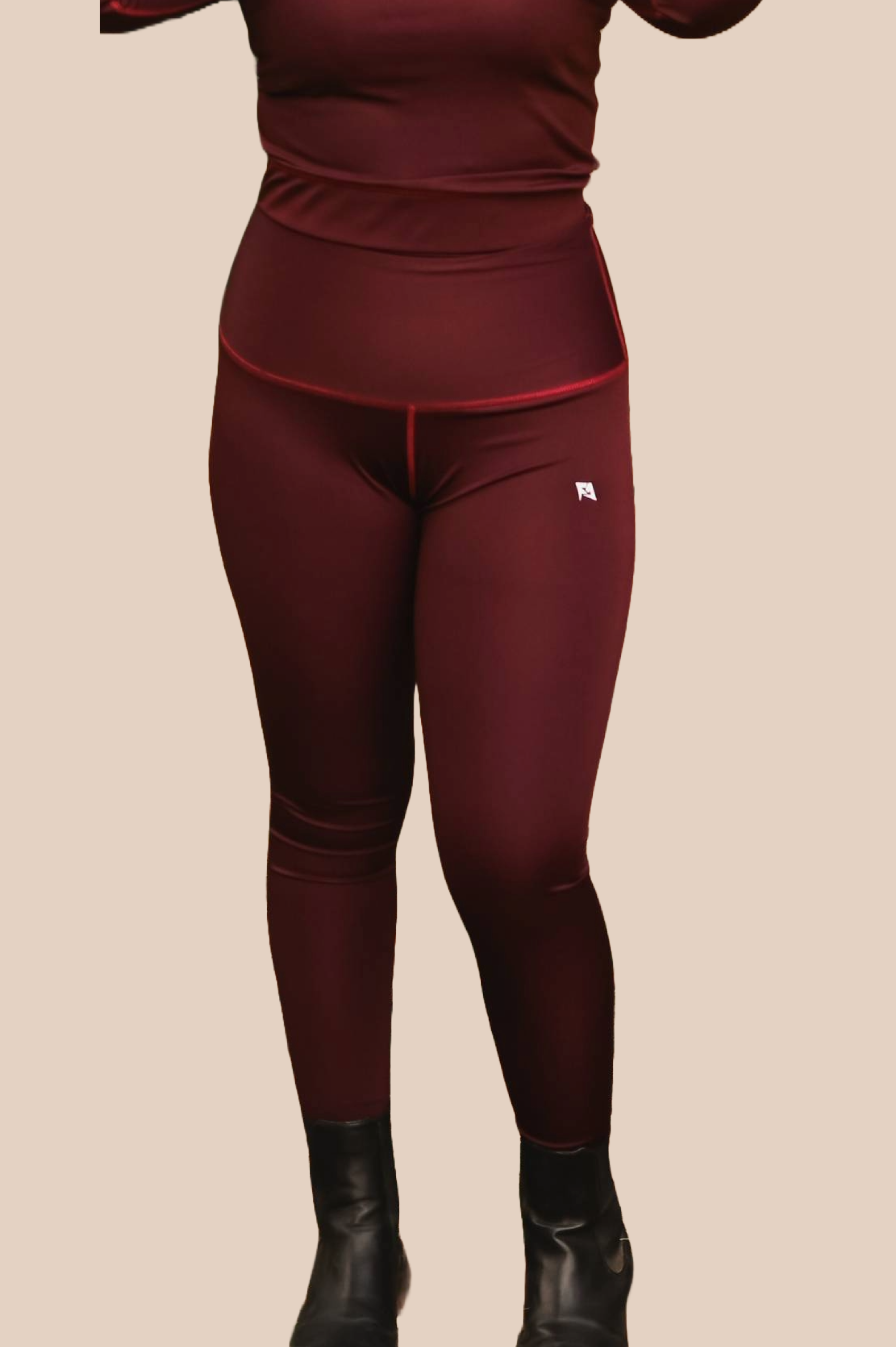 Maroon Seamless Leggings